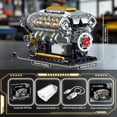thumbnail image 3 of BseSparklion V8 Engine Building Kit for Adults, Build Your Own MOC Mini V8 Engine Model Toy for Display, Compatible with Lego Car Set, STEM Building Proje, 3 of 8
