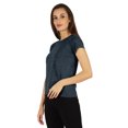 thumbnail image 4 of Inkmeso Solid Short Sleeve Basic T-Shirt For Womens Patch Pocket Casual Summer Basic Top, 4 of 7
