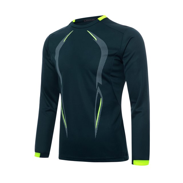 Wangsaura Men Sports Shirt, Long Sleeve Elastic Quick Drying Tops