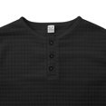 thumbnail image 4 of zbxnLI Men's Crew Neck Sweatshirts Button T-Shirts Solid Color Casual Lightweight Pullover Sweatshirt Tops, 4 of 6