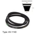thumbnail image 2 of Unique Bargains 1140mm Inner Girth 10mm Width Cogged V Belts, Rubber, for Power Transmission, 2 of 6
