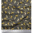 thumbnail image 1 of Soimoi Gray Heavy Satin Fabric Abstract & Arrow Symbol Print Fabric by the Yard 54 Inch Wide, 1 of 5