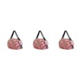 thumbnail image 2 of kurtrusly Sac de Rangement Réutilisable Pliable Écologique et Polyvalent Sac de Magasinage Imperméable en Polyester pour Voyage Sac de Plage Sac à Main Rose camouflage Ensemble de 3, 2 of 6