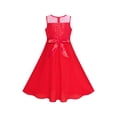 thumbnail image 4 of Girls Dress Rhinestone Chiffon Dance Ball Maxi Gown 10 Years, 4 of 7