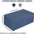 thumbnail image 2 of MesaSe Trading Card Storage Box  Playing Card Deck Organizer for 72 Magnetic Card 2 Rows Compatible with MTG TCG Card Holder Gathering Box Sports Card Carrying Case for Baseball Play Card, 2 of 6