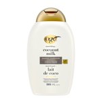 OGX Nourishing + Coconut Milk Moisturizing Shampoo, Hydrating & Restoring Shampoo Moisturizes for Soft Hair After the First Use, Paraben-Free, Sulfate-Free Surfactants
