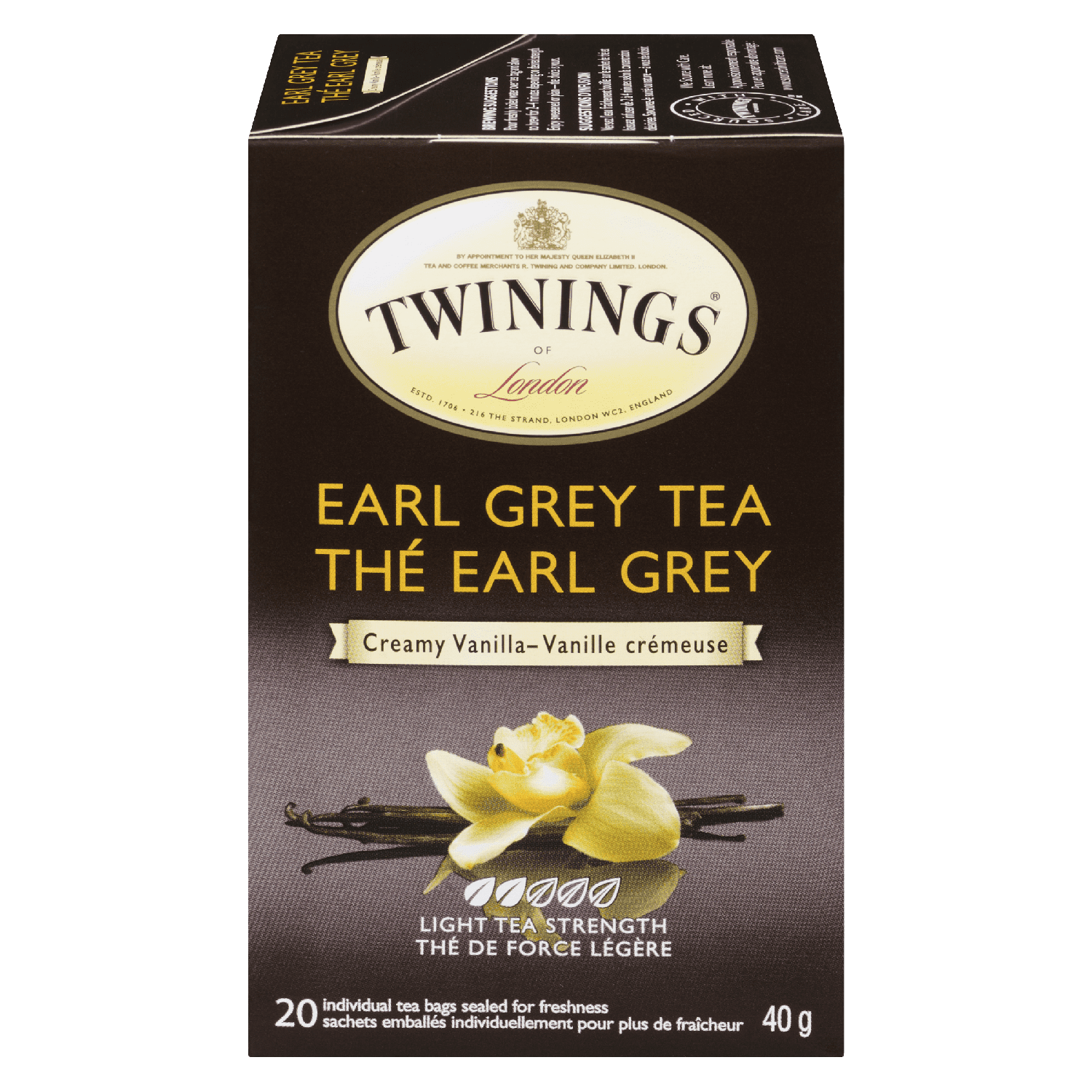 Twinings Earl Grey Creamy Vanilla Tea Bags 20s