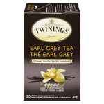 Twinings Earl Sacs à thé crémeux à la vanille grise 20s