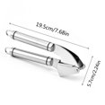 thumbnail image 3 of Oleegame 1PC Stainless Steel Manual Garlic Masher Household Garlic Puree Garlic Rammer Multifunctional Garlic Press Tool Silver, 3 of 5