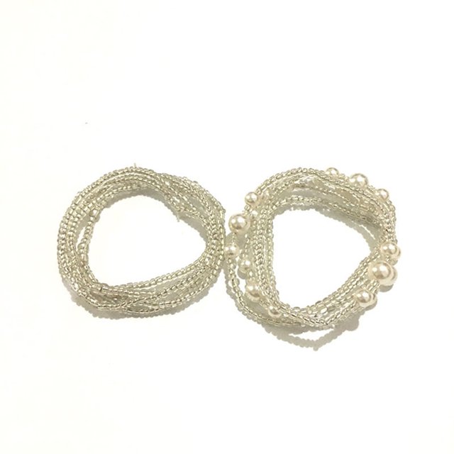 2 Pcs Femmes Perle de Taille Mode Chaîne de Taille Multicouche Chaîne de Ventre Chaîne Corporelle