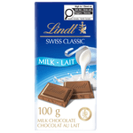 Lindt SWISS CLASSIC Milk Chocolate Bar, 100 Grams
