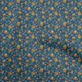 thumbnail image 1 of oneOone Tissu Flex Coton Bleu Floral Matériel de Robe Tissu Imprimé Tissu au Mètre 40 Pouces de Large, 1 of 4