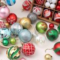 thumbnail image 3 of Jinsinto 42pcs Painted Christmas Bauble Gift Box Set Christmas Tree Decoration Bauble Gift Ornament (Gold), 3 of 5