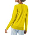 thumbnail image 5 of Baberdicy Sweaters for Women Ladies' Solid Tone Buttoned Mercerized Cotton Loose Sweater with Cardigan Jacket Womens Sweaters Yellow, 5 of 5