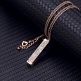 thumbnail image 3 of Visland I Love You Hidden Message Necklace Hidden Secret Message Slider Necklace Adjustable Length Retractable Rod Necklace with Hidden Message Romantic Gifts for Her, 3 of 8