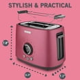 thumbnail image 2 of Sencor STS-6054RD 2-Slice Premium Metallic Toaster with Digital Button and Toaster Rack (Red), 2 of 4
