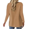 thumbnail image 3 of Grrvtrz Womens One Button Blazer Lightweight Office Work Suit Jacket Stretch Lapel Collar Long Sleeve Jacket with Pockets, 3 of 5
