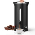 thumbnail image 3 of Double Wall Stainless Steel Commercial Coffee Urn - 18L 120-Cup Large Capacity Hot Beverage Dispenser - Electric Coffee Maker for Catering, Parties, Weddings, Events, Industrial Pot, 18L, 3 of 8