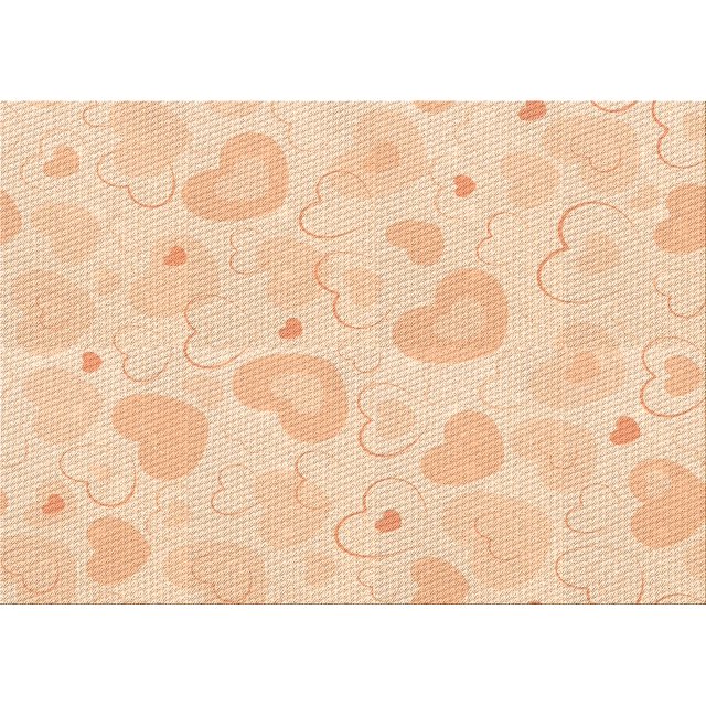 Ahgly Company Machine Washable Indoor Rectangle Transitional Orange Area Rugs, 8' x 12'