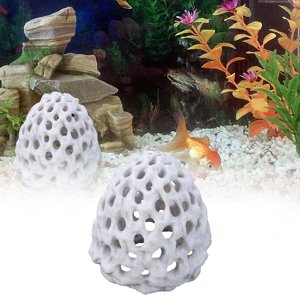 Dome Hide Habitat Hideout Aquarium Fish Hideut with Suction Cup Fish Tank Tunnel Aquarium Poissons Accessoires pour G
