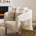 thumbnail image 3 of Bouclair Leanie Snowflake Decorative Pillow, 3 of 7