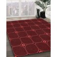 thumbnail image 3 of Ahgly Company Tapis de Zone Rectangulaire Transitionnel Rouge Bordeaux pour Intérieur, Lavable à la Machine, 6 Pieds x 9 Pieds, 3 of 7