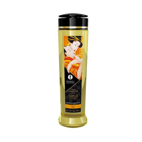 SHUNGA Huile de Massage / 100 % Naturel + Vitamine E / Rajeunit et Hydrate la Peau