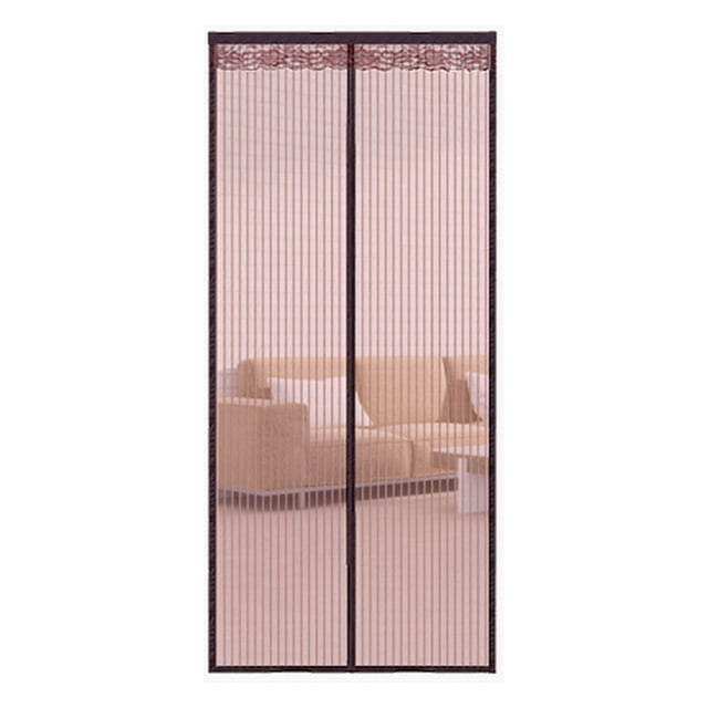 Labymos 32 x 82 Inch Magnetic Door Screen Anti-mosquito Gauze Curtain Summer Door Curtain Screen Punchless Mosquito Insect Net Translucent Vented Home Decoration