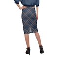 thumbnail image 3 of Moomaya Jupe Imprimée Longueur Genou pour Femmes Grande Taille Jupe en Poly Spandex, 3 of 6