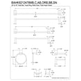 thumbnail image 2 of Kingston Brass BAHK8212478MB Bathroom Accessory Set, Matte Black - 5 Piece, 2 of 2