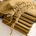 thumbnail image 4 of Birdeem Haut Femme Col Rond Uni en Coton Ajusté avec Cordon de Serrage Manches Courtes Col Rond/chemise, 4 of 12