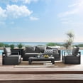 thumbnail image 1 of Modway Tahoe Outdoor Patio Powder-Coated Aluminum 4-Piece Set in Gray Charcoal, 1 of 10