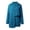 Blue, variant on Women's Solid Color Long Sleeve Shorts Romper - Adjustable Spaghetti Strap, High Waist Loose Fit, Polyester-Spandex Blend for Spring/Summer