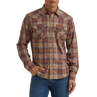 Chemise à manches longues à carreaux pour hommes Wrangler®