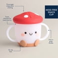 thumbnail image 2 of Itzy Ritzy Itzy Reusable Snack Cup Mushroom with Silicone Top, 2 of 5