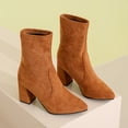 thumbnail image 4 of Styesk Boot Bottes pour Femmes Bottes à Talons Hauts pour Femmes Ankle Boot Chaussures Décontractées Confortables Bottes de Travail pour Femmes, 4 of 9