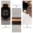 thumbnail image 4 of OULII Visionneuse Ronde pour Porte en Cuivre avec Surveillance de Sécurité 1 Ensemble, 4 of 5