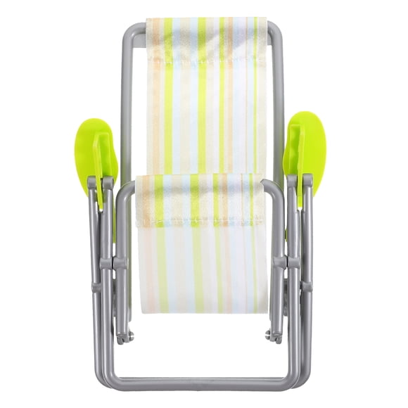 Shisuyan Dollhouse Beach Chair Model Miniature Furniture Accessory Miniature Beach Folding Chair Decor