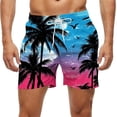thumbnail image 1 of Kakii Men's Swim Trunks Hawaiian Bathing Mesh Lining Suit Swimsuits Beach Shorts with Pockets, 1 of 6
