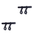 thumbnail image 4 of relayinert Bicycle Handlebar Extender with Double Clamps Front Flashlight Extension Bracket Mounting Rack Adapter Supplies Black Aluminum Alloy 2Set, 4 of 6
