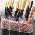 thumbnail image 1 of Eyebrow Pencil Organizer, Transparent Large Capacity Acrylic Compact Makeup Brush Organizer Exquisite  For Bedroom, 1 of 8