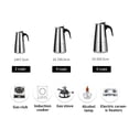 thumbnail image 4 of Stainless Steel Espresso Stove Top Coffee Maker kettle percolator pot Italian Percolator Pot, 4 of 9