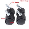 thumbnail image 2 of 4Pcs 30mm Chair Wheel Furniture Caster Swivel Castor Brake Wheel Replace Hardware Trolley Silent Brake Protection ,Superior Material, 2 of 6