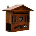 thumbnail image 1 of Rongfmy Retro Locking Mailbox Rural Wall Mount Wooden Mailbox Suggestion Box Mail, 1 of 6