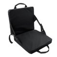 thumbnail image 3 of Lipstore Folding Seat Chair Pad for Camping Bleacher Stadium Flat Black, 3 of 8