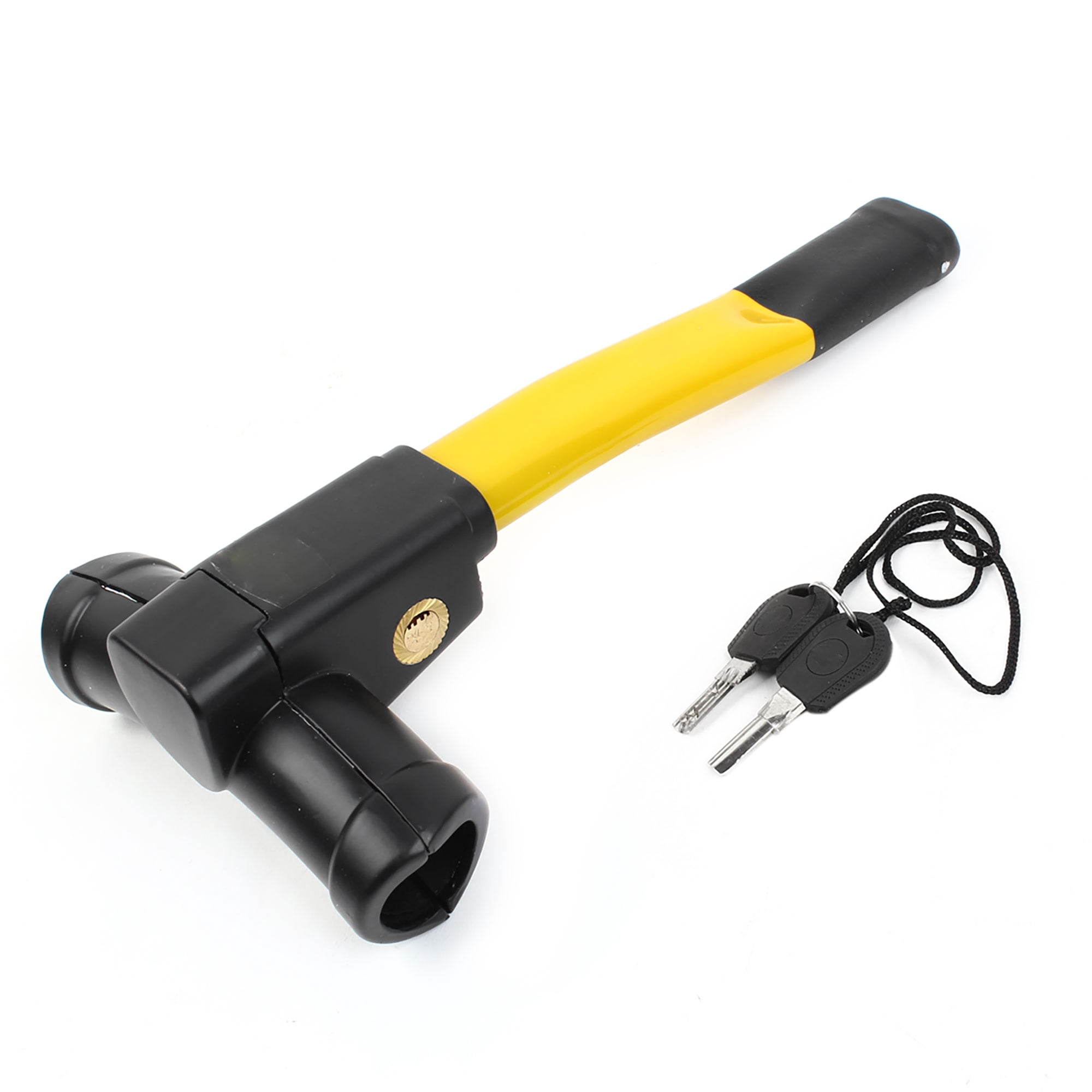 Unique Bargains Safety Steering Wheel Anti Theft Lock Bar Black