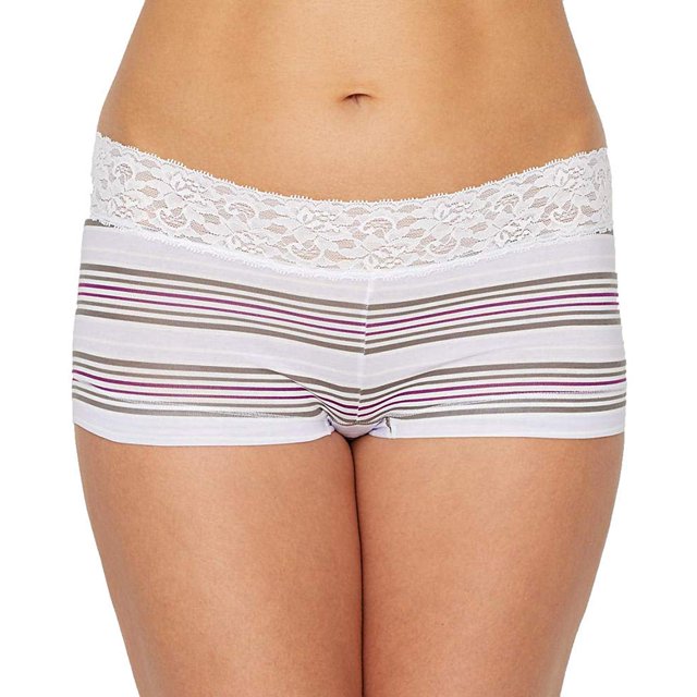 Maidenform Shorty en Coton pour Femmes avec Dentelle - Article à Succès, 9