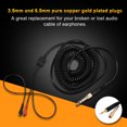 thumbnail image 2 of Audio Cable Replace,Replacement Spring Coil Cable Spring Wire Earphone Headphone Audio Cable Professional Grade, 2 of 13