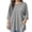 Grey, variant on Blouses for Work Womens Western Tops Women's Plus Size Tops Western Top Tops for Women Boho Shirts for Women 3/4 Sleeve Loose Shirts Tunic(3XL)