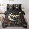 thumbnail image 1 of Erosebridal Ensemble de Literie Boho Papillon Format Simple, Ensemble de Lit Plantes Botaniques, Déco Étoiles Scintillantes, Réversible 7 Pcs 7 Pcs, 1 of 5